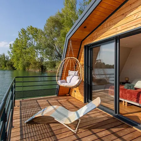 펜션 Maison Flottante - Baurech - Lac Et Plage Prives